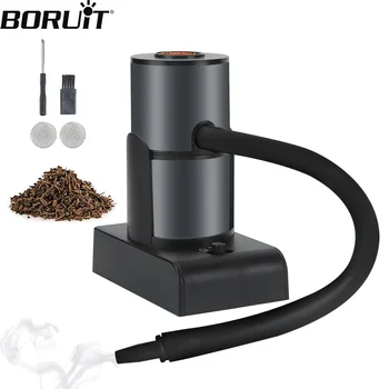 BORUiT SK301 Gear Shift Smoke Infuser Food Generator Portable Molecular Cuisine Smoking Gun Meat Burn Cooking for BBQ Grill