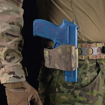 UPH Универсален пистолет кобур Тактически пистолет пистолет Адаптивна заключваща торбичка Военен Glock G17 G19 1911 SIGP220 MOLLE колан Airsoft