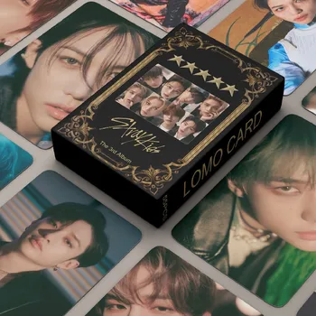 55Pcs/Set Kpop Idol Stray Kids Photocards Нов албум 5-звезден Lomo Card Photo Card Пощенска картичка Hyun-Jin Felix за фенове подарък