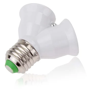 винт E27 LED базова лампа крушка гнездо E27 до 2-E27 сплитер адаптер лампа притежателя E27 цокъл крушка